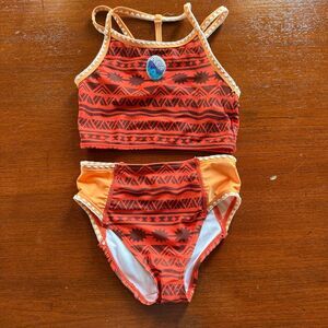 DISNEY moana 2 piece girls swimsuit